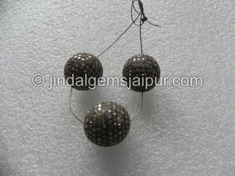 Diamond Studded Silver Ball